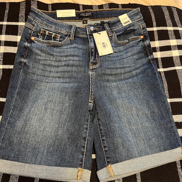 Judy Blue Pants - Judy Blue High Waist Size Large Jean Shorts
